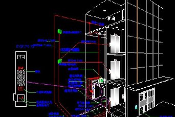 楼宇可视对讲联动型IC卡电梯系统图（有预约呼梯